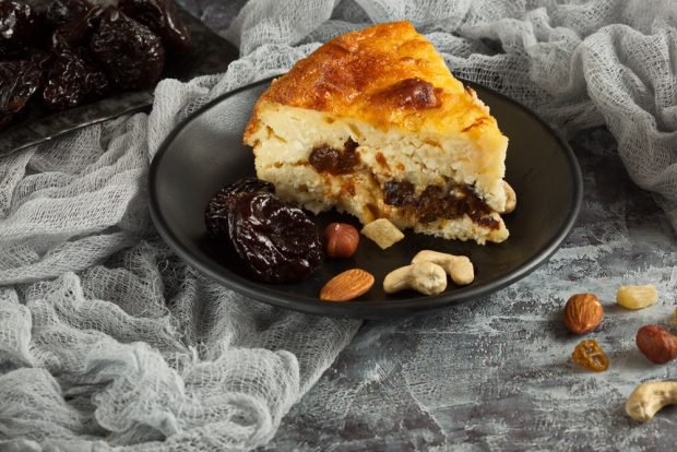 Cottage cheese casserole with prunes – a simple and delicious recipe, how to cook step by step