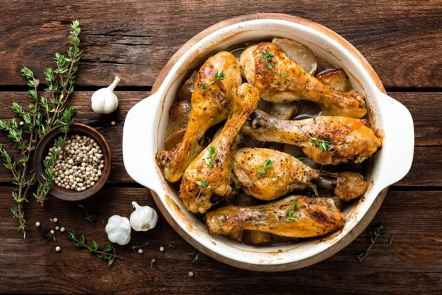 Chicken legs with mayonnaise and garlic – a simple and delicious recipe how to cook step by step