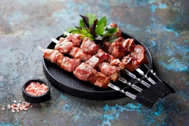 Pork kebab with adjika is a simple and delicious recipe, how to cook step by step