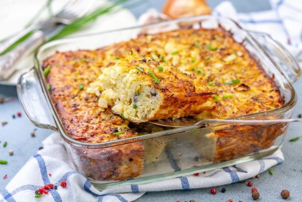 Potato kugel with minced meat is a simple and delicious recipe, how to cook step by step