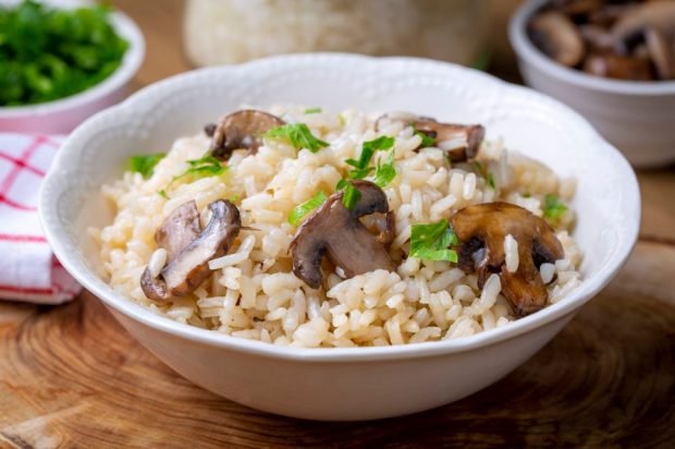 Pilaf with champignons in Turkish – a simple and delicious recipe, how to cook step by step