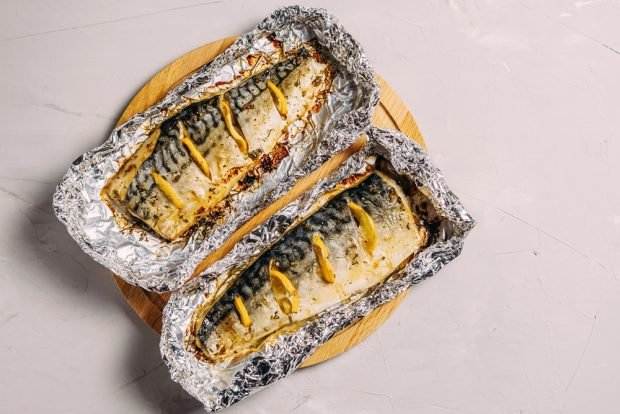 Mackerel in foil