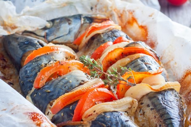 Mackerel with tomatoes in the oven – a simple and delicious recipe, how to cook step by step