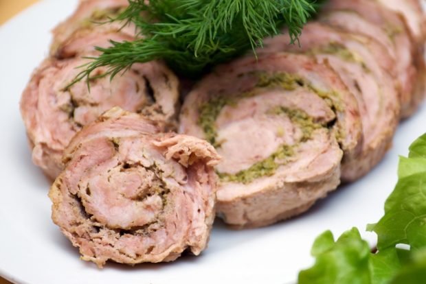 Pork roll with dill is a simple and delicious recipe, how to cook step by step