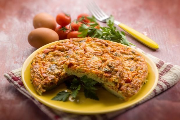 Omelet with tomatoes and onions in the oven – a simple and delicious recipe, how to cook step by step