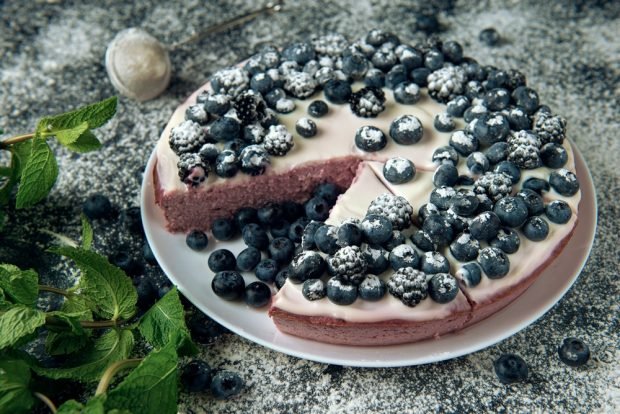 Cottage cheese casserole with blueberries in a frying pan – a simple and delicious recipe, how to cook step by step