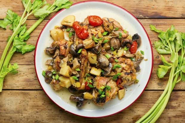 Turkey stew, potatoes, mushrooms and tomatoes – a simple and delicious recipe, how to cook step by step