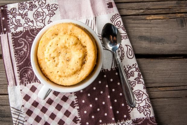 Cottage cheese casserole with pumpkin in the oven