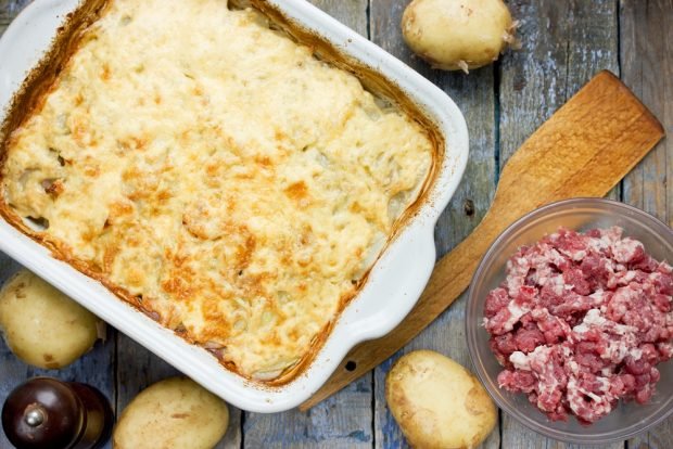 Potato casserole with minced meat