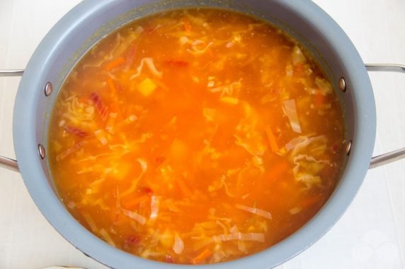 Lean borscht with millet: photo of recipe preparation, step 2