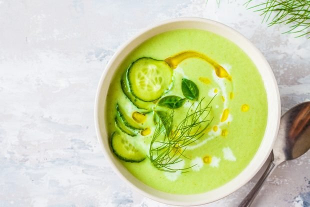 Cucumber soup-puree with avocado – a simple and delicious recipe, how to cook step by step