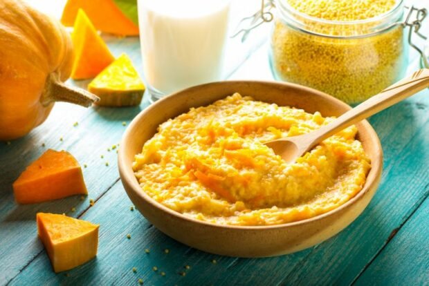 Millet porridge with pumpkin is a simple and delicious recipe, how to cook step by step