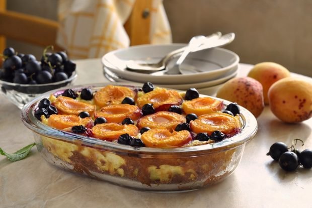 Cottage cheese casserole with apricots and currants – a simple and delicious recipe, how to cook step by step