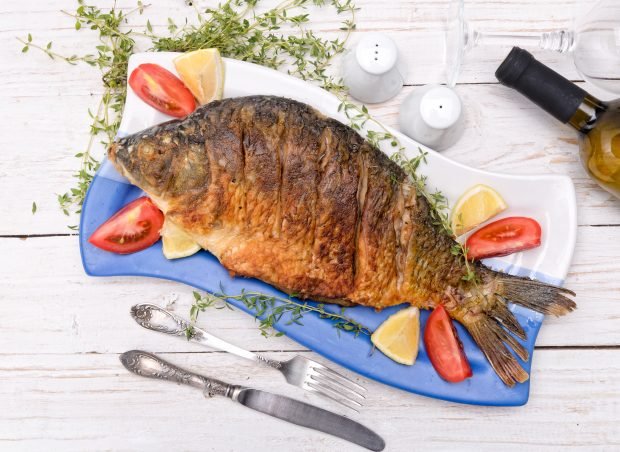 Carp in the oven whole – a simple and delicious recipe, how to cook step by step