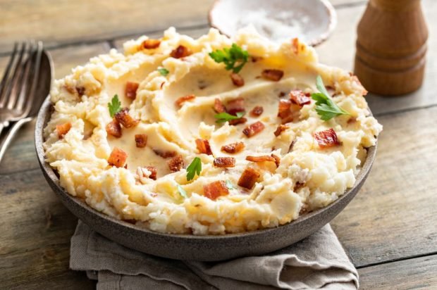 Mashed potatoes with cheese and bacon in a slow cooker – a simple and delicious recipe, how to cook step by step