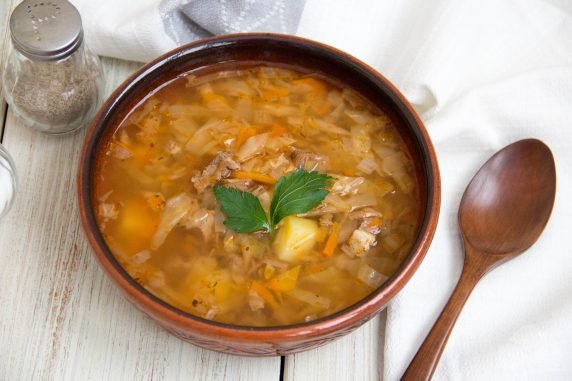 Cabbage soup : photo of recipe preparation, step 6