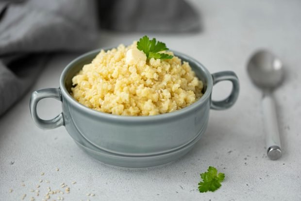 Millet porridge with butter and egg is a simple and delicious recipe, how to cook step by step