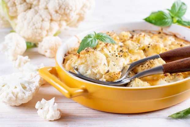 Cauliflower casserole with eggs is a simple and delicious recipe, how to cook step by step