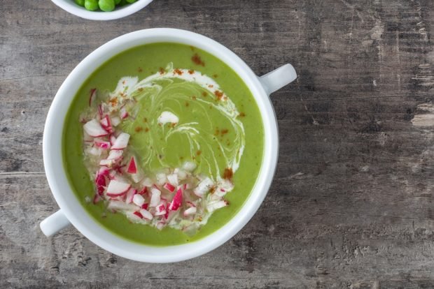 Pea soup with radish – a simple and delicious recipe, how to cook step by step