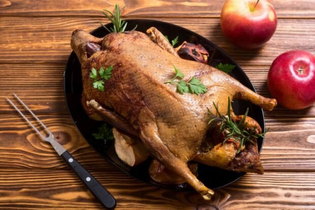 Duck with apples in the oven – a simple and delicious recipe, how to cook step by step