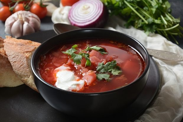 Borscht with beans – a simple and delicious recipe, how to cook step by step