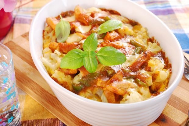 Cauliflower casserole with potatoes is a simple and delicious recipe, how to cook step by step