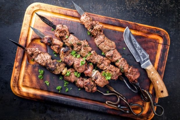 Juicy pork ham kebab is a simple and delicious recipe, how to cook step by step