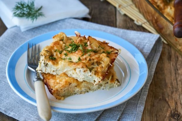 Cauliflower and cheese casserole is a simple and delicious recipe, how to cook step by step