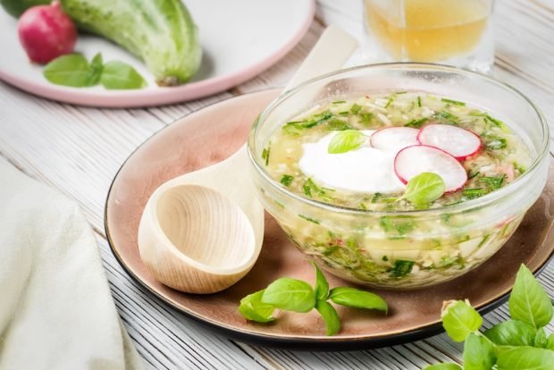 Okroshka with broth and sour cream – a simple and delicious recipe, how to cook step by step