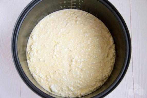 Cottage cheese casserole made of granular cottage cheese: photo of recipe preparation, step 3 Cottage cheese casserole made of granular cottage cheese: photo of recipe preparation, step 3