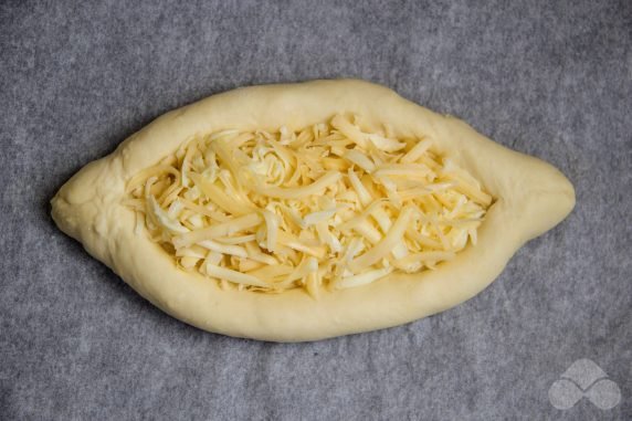 Adjarian khachapuri without yeast: photo of recipe preparation, step 4