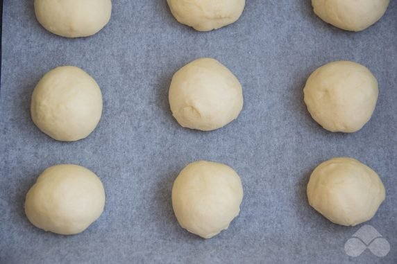 Kefir buns: photo of recipe preparation, step 5