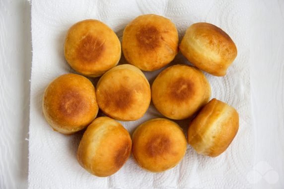 Doughnuts on water and dry yeast: photo of recipe preparation, step 7