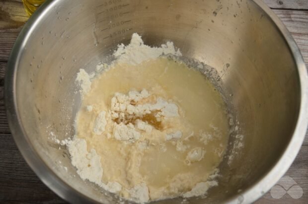 Lean pancakes with corn starch: photo of recipe preparation, step 2