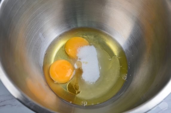 Custard pancakes with cottage cheese: photo of recipe preparation, step 1