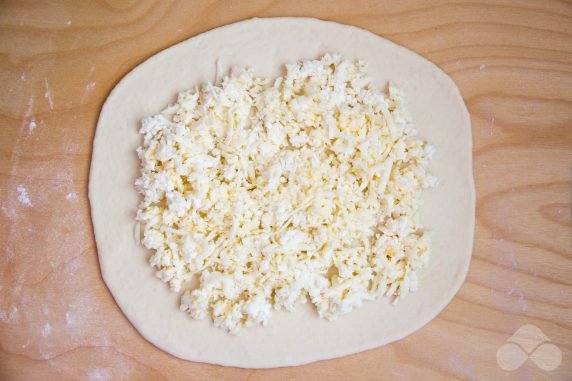 Khachapuri imeruli: photo of recipe preparation, step 4