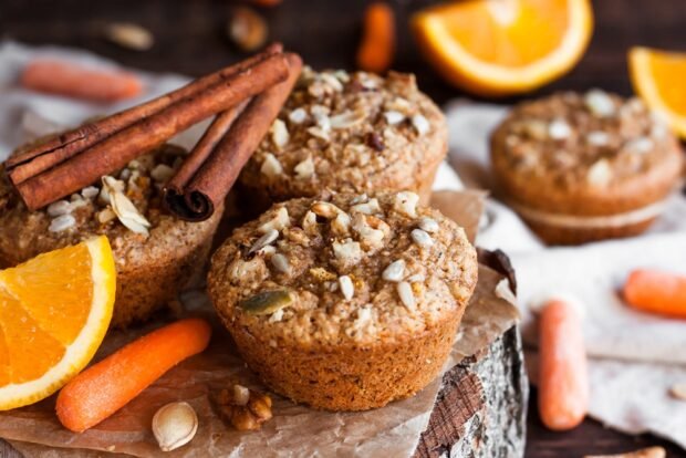 Carrot muffins with nuts – a simple and delicious recipe, how to cook step by step