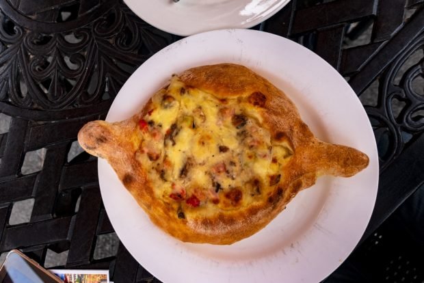 Adjarian khachapuri with ham – a simple and delicious recipe, how to cook step by step