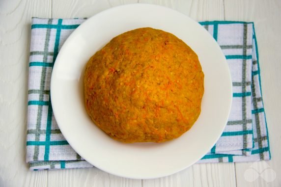 Carrot and oatmeal cookies: photo of recipe preparation, step 3