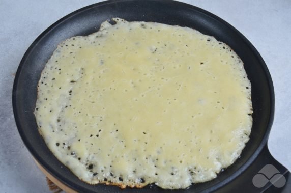 Pancakes with coconut milk: photo of recipe preparation, step 5