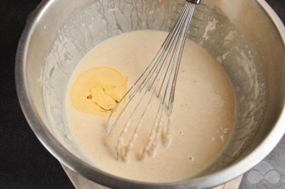 Meat pancakes with minced meat: photo of recipe preparation, step 4