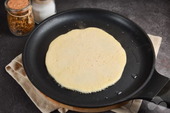 Meat pancakes with minced meat: photo of recipe preparation, step 5