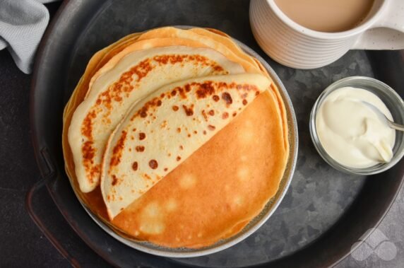 Meat pancakes with minced meat: photo of recipe preparation, step 6