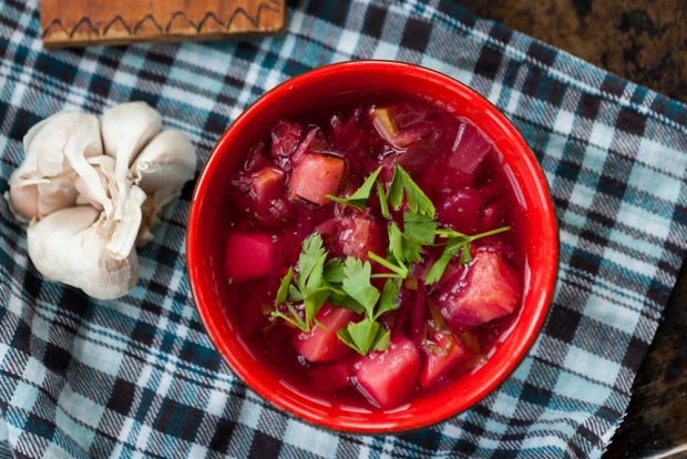 Lean Ukrainian borscht with vegetables – a simple and delicious recipe, how to cook step by step