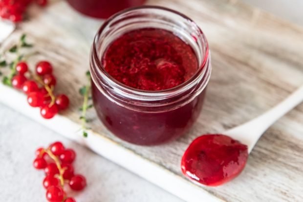 Red currant jam with agar-agar is a simple and delicious recipe, how to cook step by step