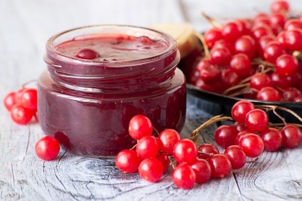 Viburnum jam without cooking – a simple and delicious recipe, how to cook step by step