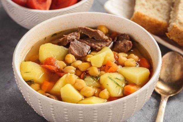 Soup with pork and chickpeas – a simple and delicious recipe, how to cook step by step