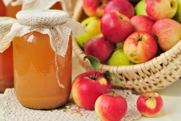 Apple juice with sugar for winter – a simple and delicious recipe, how to cook step by step