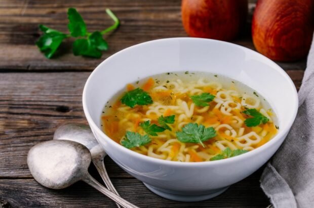 Alphabet Baby soup is a simple and delicious recipe, how to cook step by step