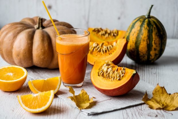 Pumpkin juice with orange for winter is a simple and delicious recipe, how to cook step by step